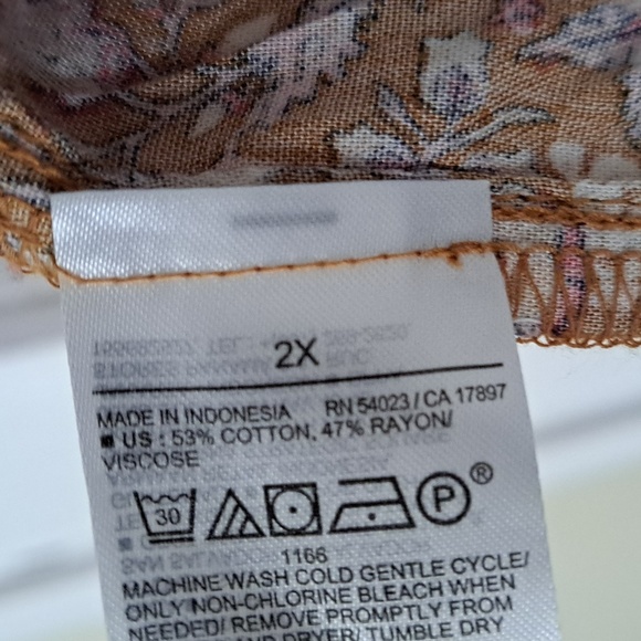 OLD NAVY FLORAL BABYDOLL TOP/ 2XL - Picture 6 of 6